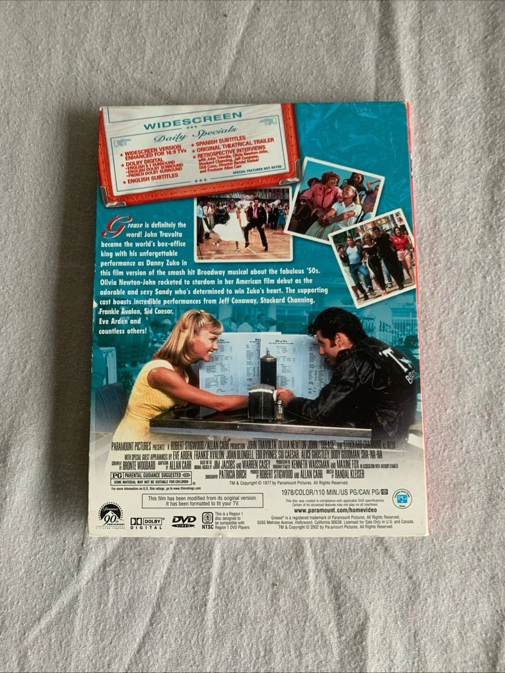 Grease Movie DVD